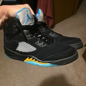 Jordan Black and Blue Sneakers
